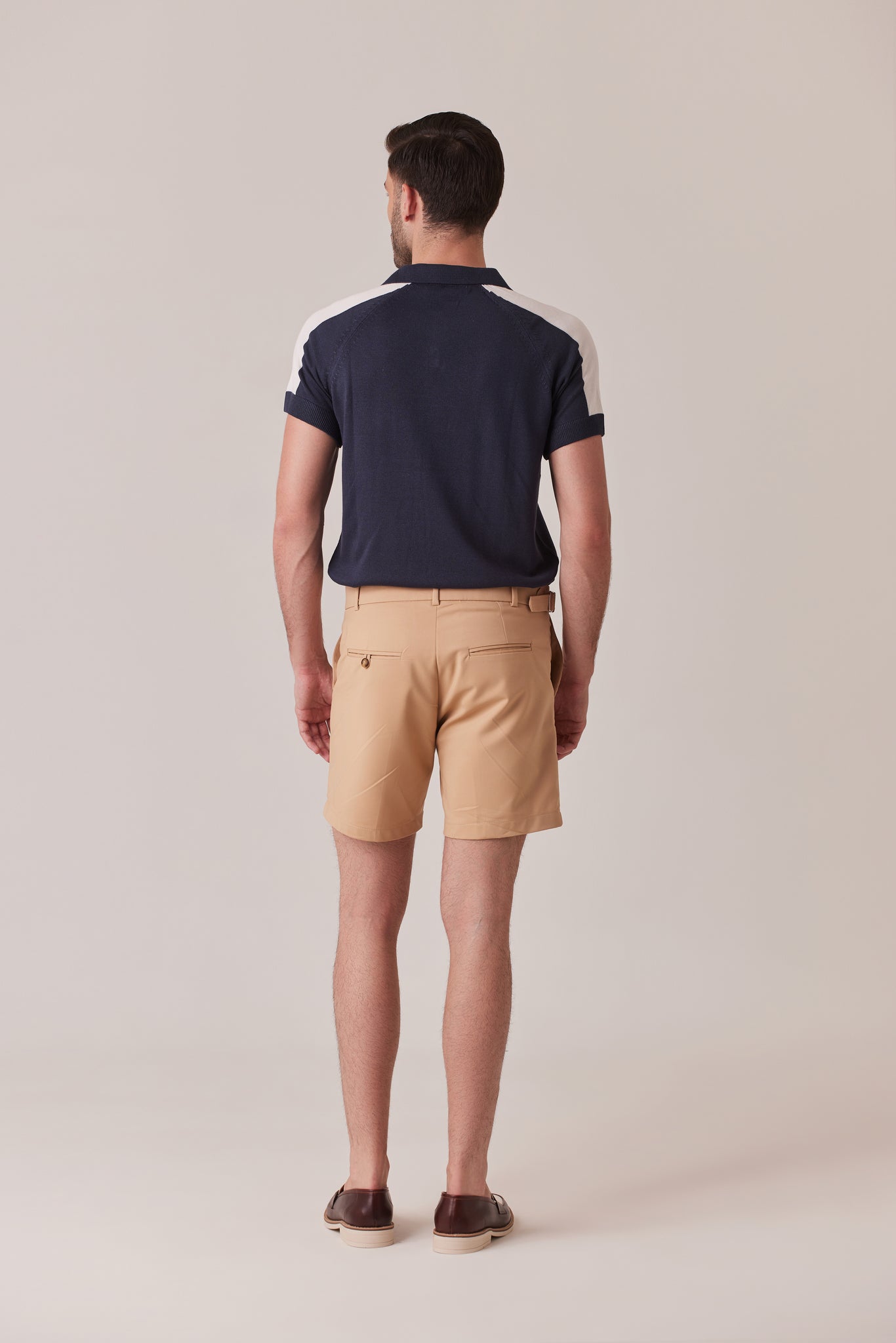 POLO CARMINE AZUL MARFIL