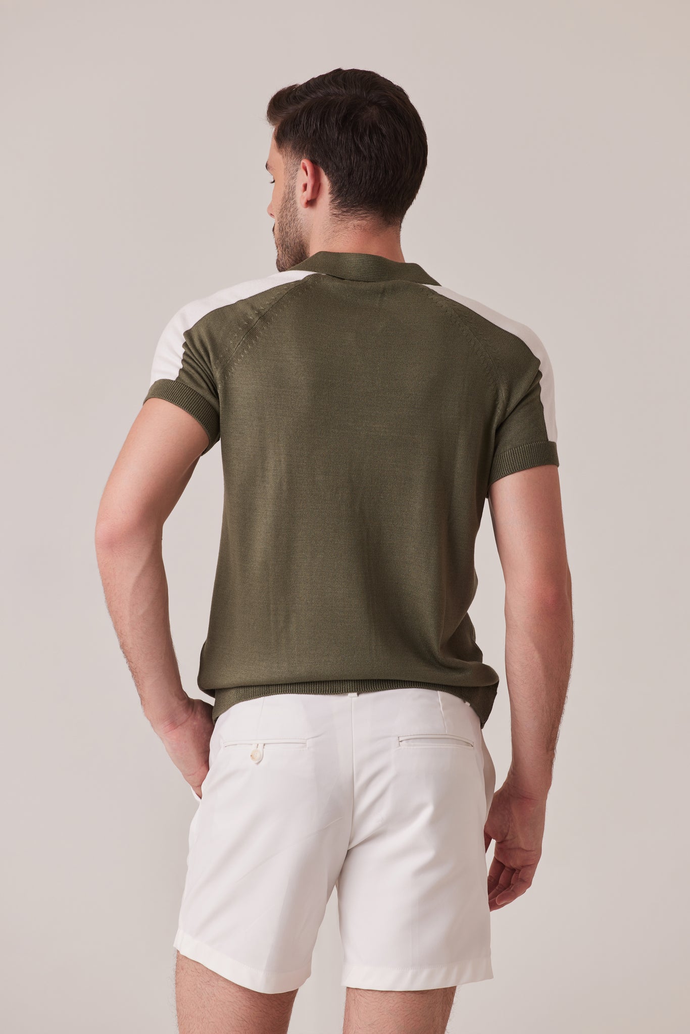 POLO CARMINE VERDE OLIVO