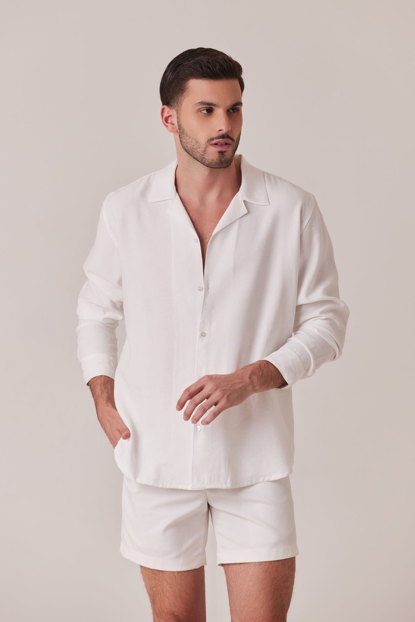 CAMISA DE VERANO OFF WHITE
