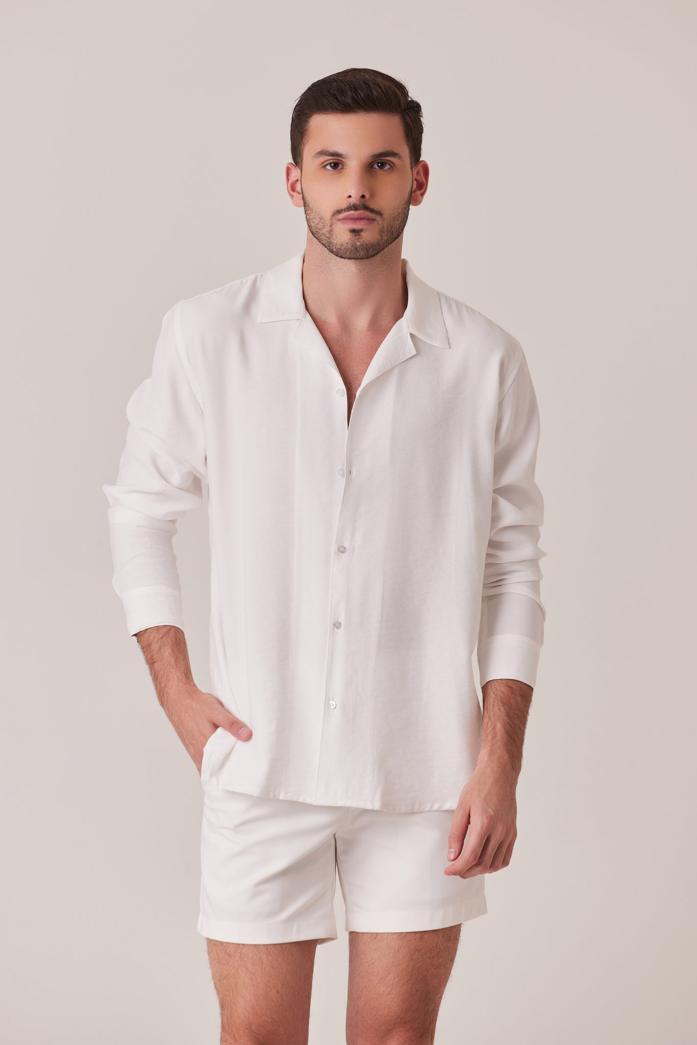 CAMISA DE VERANO OFF WHITE