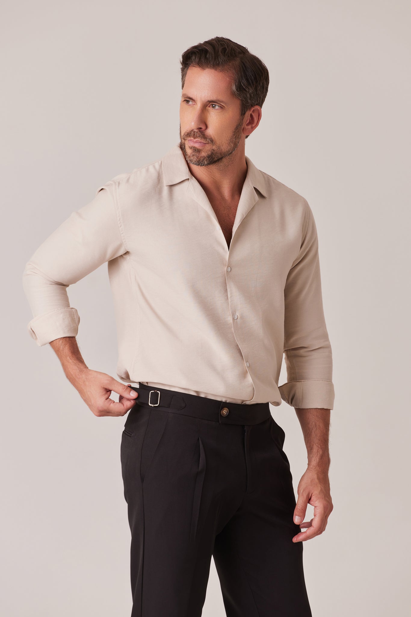CAMISA DE VERANO BEIGE