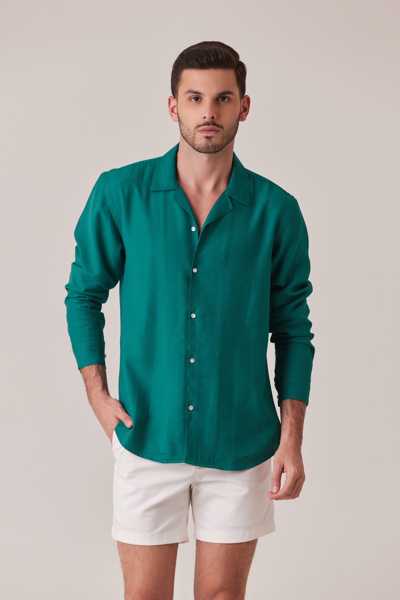 CAMISA DE VERANO VERDE JADE