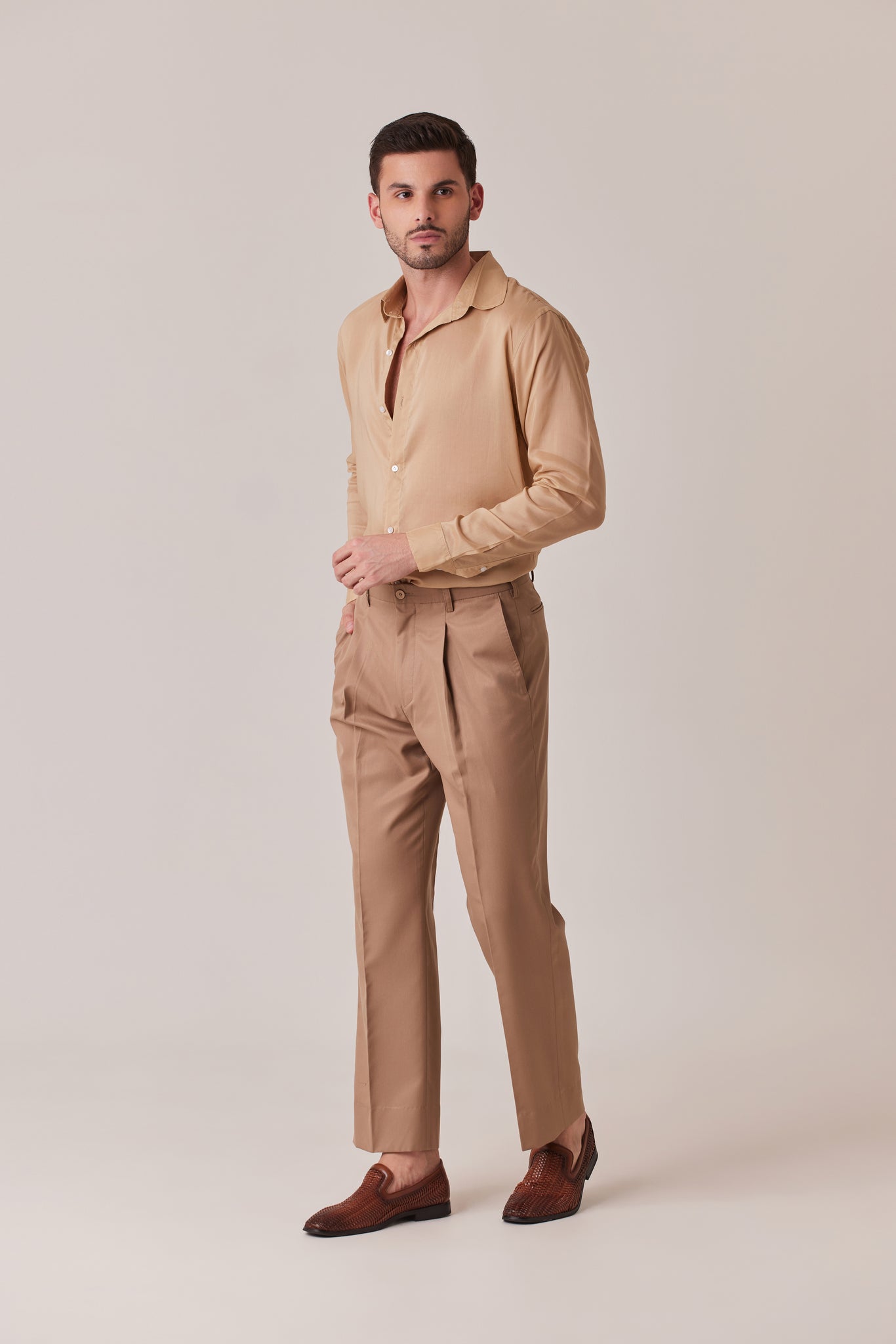 CAMISA DE ALGODÓN DE SEDA GOLD