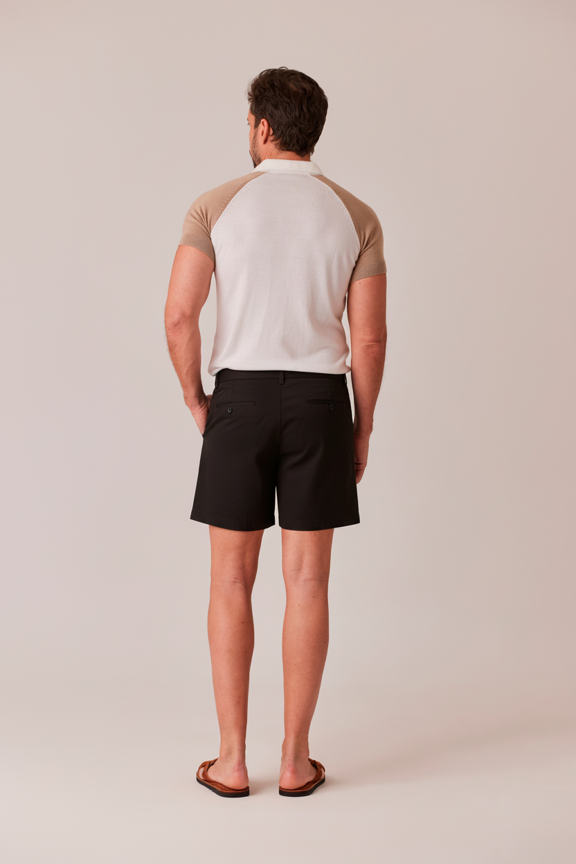 BERMUDAS ALGODÓN NEGRO