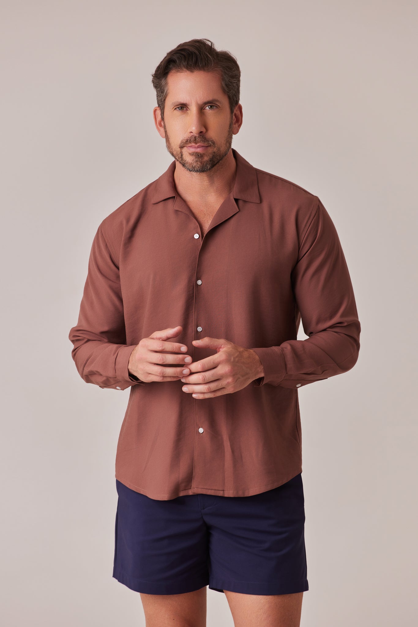 CAMISA DE VERANO TERRACOTA