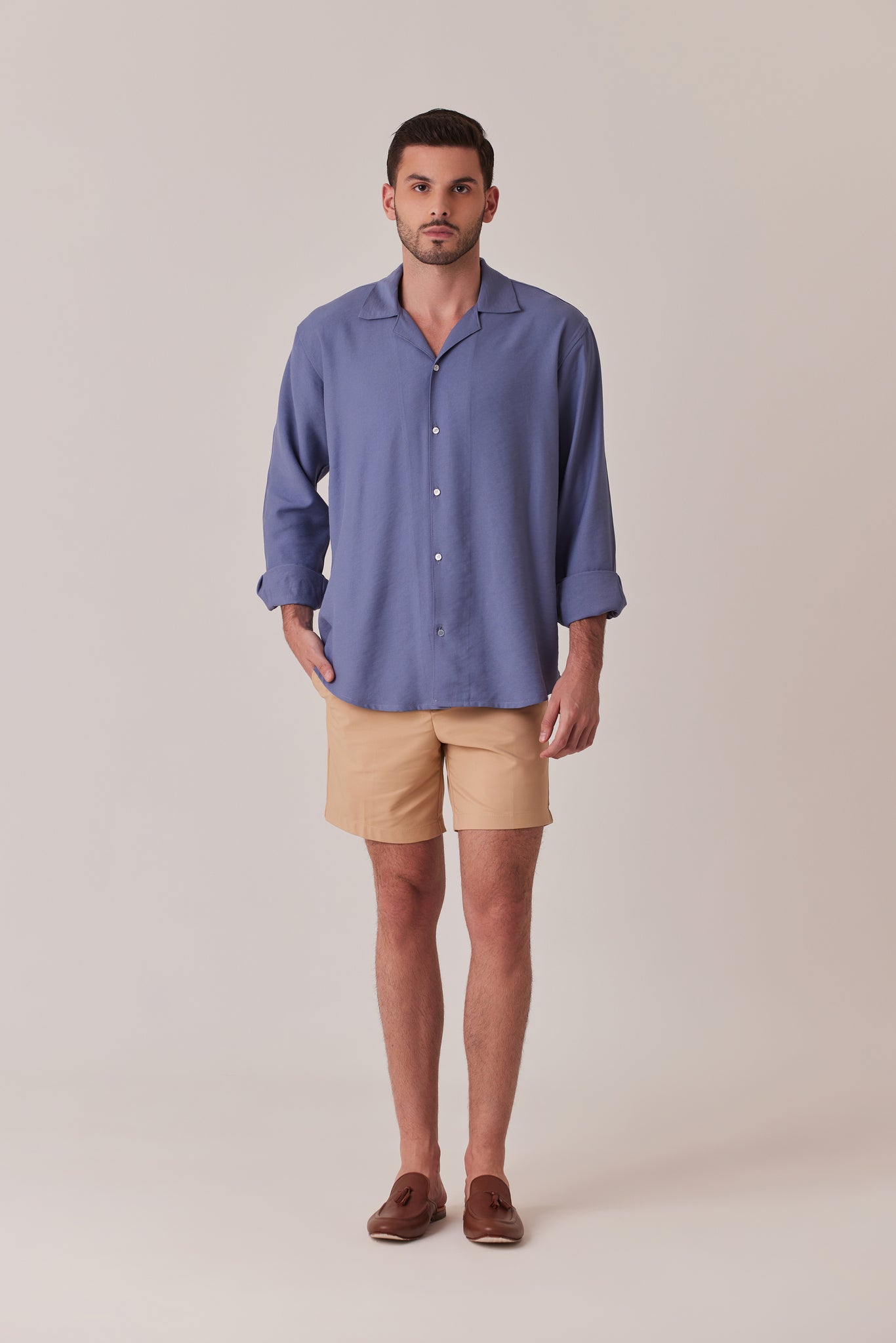 CAMISA DE VERANO AZUL HORTENCIA