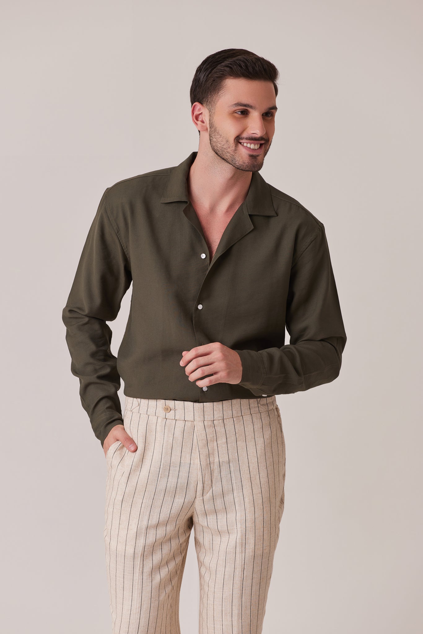 CAMISA DE VERANO VERDE MILITAR