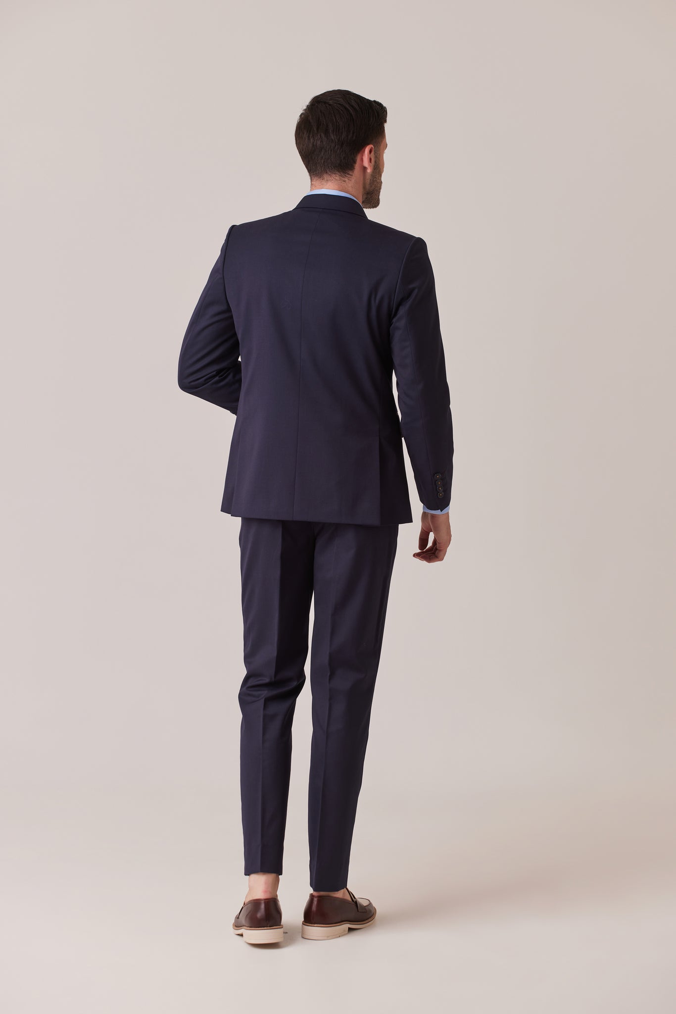 SUIT EN LANA AZUL NAVY